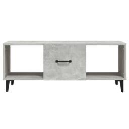 Berkfield Home Sturdy Coffee Table Concrete Grey 102x50x40 cm Engineered Wood - Size: 102 x 50 x 40 cm - thumbnail 5