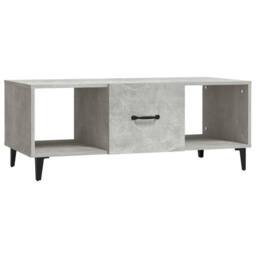 Berkfield Home Sturdy Coffee Table Concrete Grey 102x50x40 cm Engineered Wood - Size: 102 x 50 x 40 cm - thumbnail 3