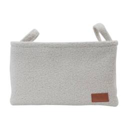 JVL Shiro Rectangular Storage Baskets with Handles in White