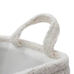 JVL Shiro Rectangular Storage Baskets with Handles in White - thumbnail 3