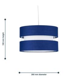Kelvenix 26cm Fabric Pendant Easyfit Shade Living Bedroom Home Lightshades in Grey - thumbnail 4
