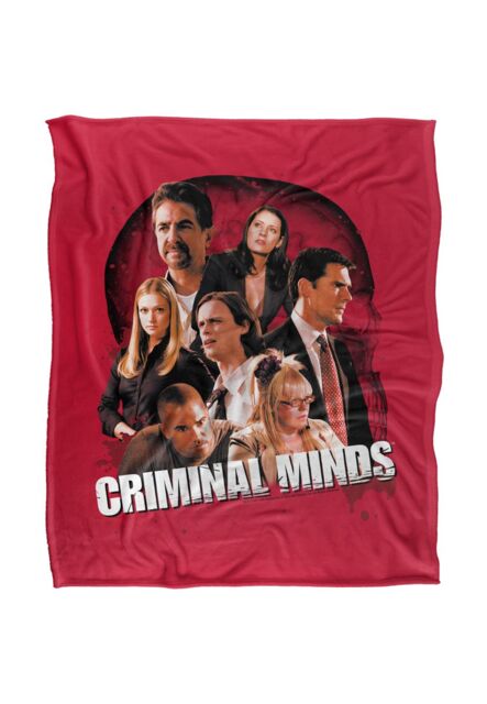 ViacomCBS/Nickelodeon Criminal Minds Brain Trust Silky Touch Super Soft Throw Blanket 152 X 127 cm in White - image 1
