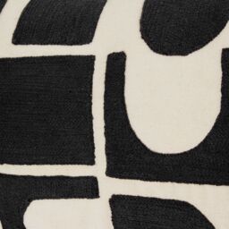 HOEM Hallam Abstract Embroidered 100% Cotton Cushion - Size: 30 cm x 50 cm - thumbnail 5