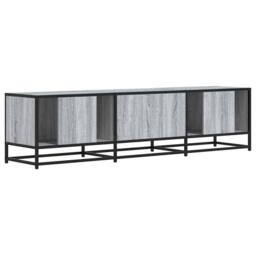 Berkfield Home TV Cabinet Grey Sonoma 160x35x41 cm Engineered Wood & Metal - Size: 160 x 35 x 41 cm - thumbnail 6