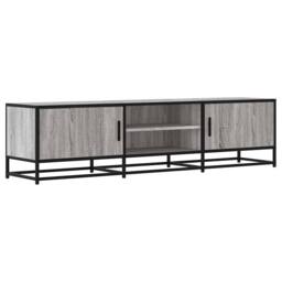 Berkfield Home TV Cabinet Grey Sonoma 160x35x41 cm Engineered Wood & Metal - Size: 160 x 35 x 41 cm - thumbnail 3