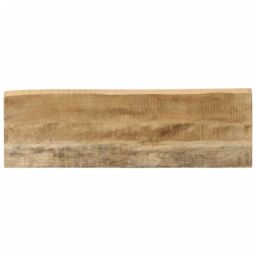 Berkfield Home Console Table with Live Edge 105x33x76 cm Solid Wood Mango in Brown - Size: 105 x 33 x 76 cm - thumbnail 5