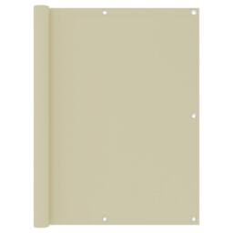 Berkfield Home Modern Balcony Screen Cream 120x400 cm Oxford Fabric - thumbnail 2