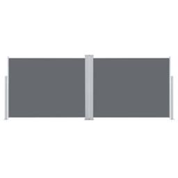 Berkfield Home Retractable Side Awning Anthracite 140x1000 cm in Black - thumbnail 4