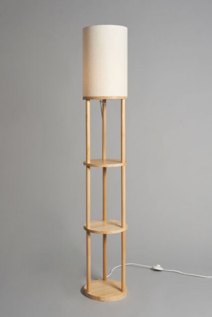 BHS Lighting Shelby Floor Lamp with Shelves in Brown - image 1