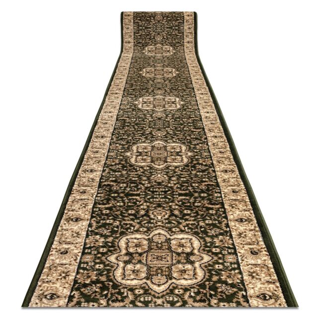 RugsX Heat-Set Royal Runner in Green - Size: 120 cm x 380 cm - image 1
