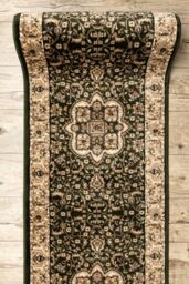 RugsX Heat-Set Royal Runner in Green - Size: 120 cm x 380 cm - thumbnail 5