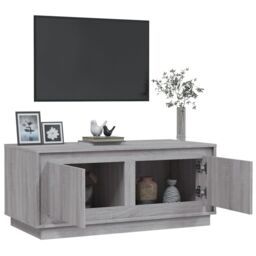 Berkfield Home Coffee Table Grey Sonoma 102x50x44 cm Engineered Wood - Size: 102 x 50 x 44 cm - thumbnail 5