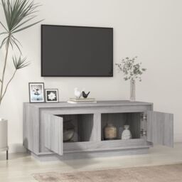 Berkfield Home Coffee Table Grey Sonoma 102x50x44 cm Engineered Wood - Size: 102 x 50 x 44 cm - thumbnail 3