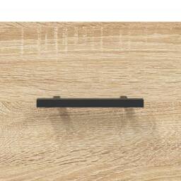 Berkfield Home Sideboard Sonoma Oak 69.5x34x90 cm Engineered Wood in Light Oak - thumbnail 9