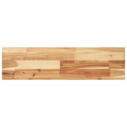 Berkfield Home Floating Shelf 80x20x4 cm Oil Finished Solid Wood Acacia in Brown - Size: 80 x 20 x 4 cm - thumbnail 2