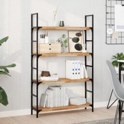 Berkfield Home Floating Shelf 80x20x4 cm Oil Finished Solid Wood Acacia in Brown - Size: 80 x 20 x 4 cm - thumbnail 1
