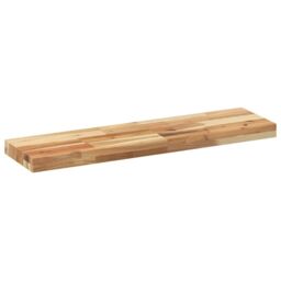 Berkfield Home Floating Shelf 80x20x4 cm Oil Finished Solid Wood Acacia in Brown - Size: 80 x 20 x 4 cm - thumbnail 6