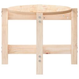 Berkfield Home Coffee Table 87x48x35 cm Solid Wood Pine in Brown - Size: 87 x 48 x 35 cm - thumbnail 6