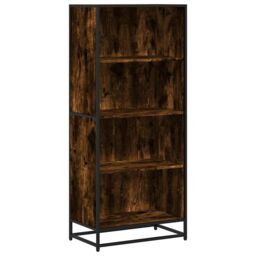 Berkfield Home Bookcase Smoked Oak 60x35x139 cm Engineered Wood in Brown - Size: 60 x 35 x 139 cm - thumbnail 2