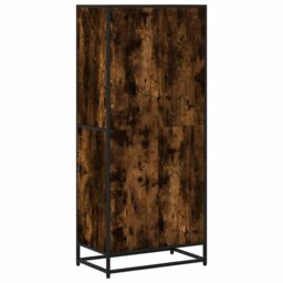 Berkfield Home Bookcase Smoked Oak 60x35x139 cm Engineered Wood in Brown - Size: 60 x 35 x 139 cm - thumbnail 6