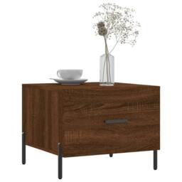 Berkfield Home Coffee Tables 2 pcs Brown Oak 50x50x40 cm Engineered Wood - Size: 50 x 50 x 40 cm - thumbnail 3