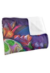 JQ Licensing James Piazza Colorful Sugar Skull Silky Touch Super Soft Throw Blanket 152 X 127 cm in White - thumbnail 3