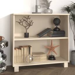 Berkfield Home Sideboard HAMAR Honey Brown 85x35x80 cm Solid Wood Pine in Light Tan - Size: 85 x 35 x 80 cm - thumbnail 2