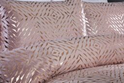 Rapport Home Bellagio Embellished Polycotton Duvet Cover Set With Pillowcase in Dusty Pink - Size: Single - thumbnail 2