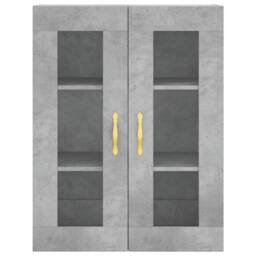 Berkfield Home Wall Mounted Cabinet Concrete Grey 69.5x34x90 cm - thumbnail 7