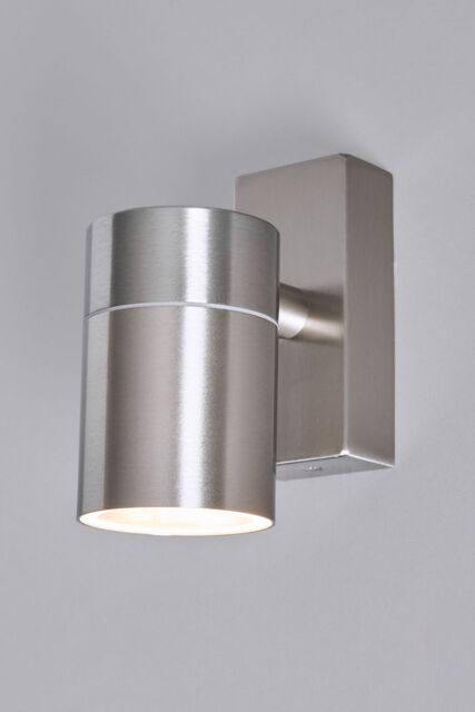 BHS Lighting Jared Steel Outdoor Wall Light in Silver - image 1