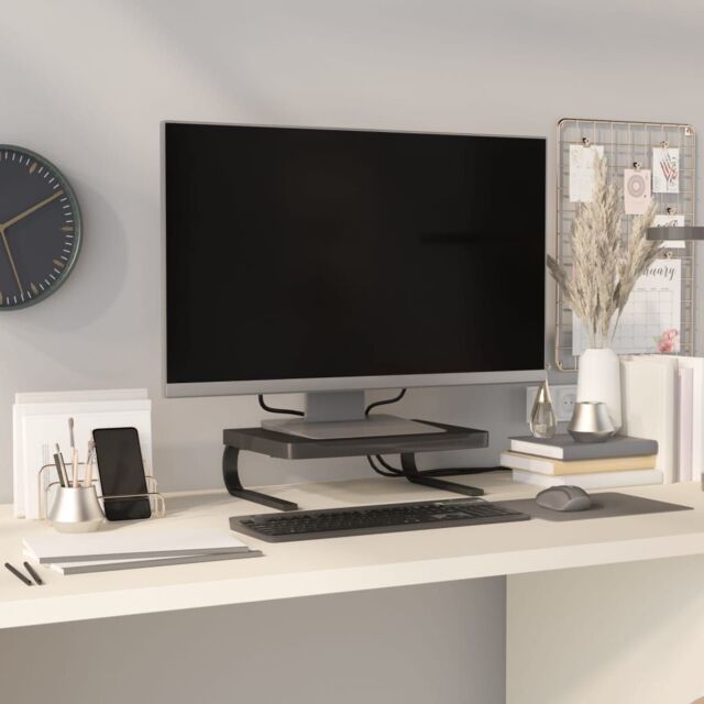 Berkfield Home Monitor Stand Black 37x28x11.5 cm - image 1
