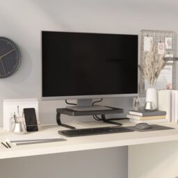 Berkfield Home Monitor Stand Black 37x28x11.5 cm - thumbnail 1
