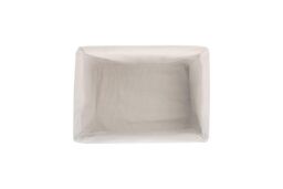 Red Hamper Wicker Lined Double Steamed Storage Basket in White - Size: XL - thumbnail 3