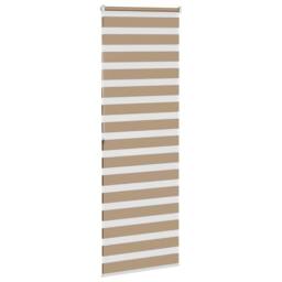 Berkfield Home Elegant Zebra Blind Sand Brown 90x200 cm Fabric Width 85.9 cm Pol - thumbnail 4