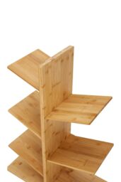 H&O Direct 5-Tier Wooden Tree Bookshelf in Brown - thumbnail 4