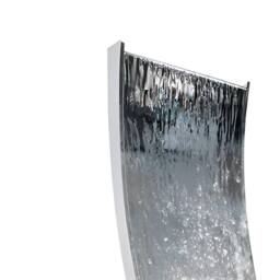 Primrose Double Sided Stainless Steel Outdoor Water feature with Reservoir 130cm in Metallic Silver - thumbnail 5