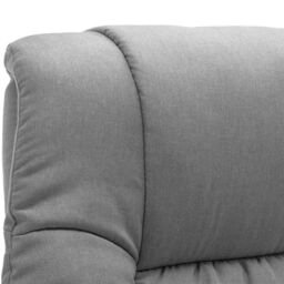 More4Homes Sorento Swivel Recliner Linen Fabric Chair w Footstool Armchair Grey - thumbnail 5