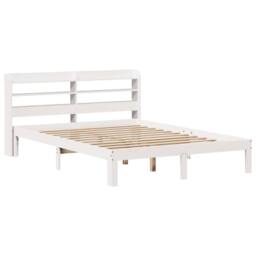 Berkfield Home Bed Frame with Headboard without Mattress White 120x190 cm Small Double - thumbnail 3