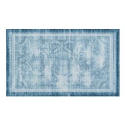 Artsy Mats Faded Blue Persian Style Indoor & Outdoor Doormat - 70x40cm - Size: 40 cm x 70 cm - thumbnail 2