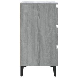 Berkfield Home Bed Cabinet with Metal Legs Grey Sonoma 40x35x69 cm - Size: 40 x 35 x 69 cm - thumbnail 4