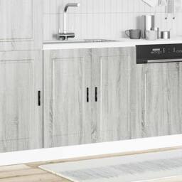 "Berkfield Home Sink Base Cabinet¬†""Porto"" Grey Sonoma 80x46x81.5 cm¬†Engineered Wood - Size: 80x46x81.5 cm" - thumbnail 3