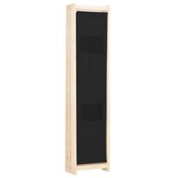 Berkfield Home 6-Panel Room Divider Black 240x170x4 cm Fabric - Size: 240 x 170 x 4 cm - thumbnail 4