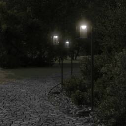 Berkfield Home Outdoor Floor Lamp Black 100 cm Stainless Steel