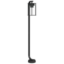 Berkfield Home Outdoor Floor Lamp Black 100 cm Stainless Steel - thumbnail 3