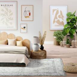 Kukoon Pale Green Traditional Flatwoven Living Room Area Rug Hallway Runner - Size: 200 cm x 290 cm - thumbnail 3
