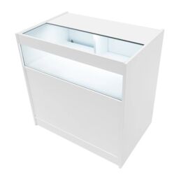 Monstershop LED Retail Shop Counter B900 - White - thumbnail 8