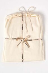 Homescapes Sateen Cotton Deep Fitted Sheet 18 inch 400 Thread Count in Cream - Size: Double Fitted - thumbnail 4