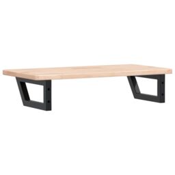 Berkfield Home Basin Shelf Wall Mounted Steel & Solid Wood Oak in Brown - thumbnail 6