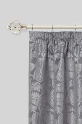 New Edge Blinds 16-19mm Cage Extendable Durable Metal Curtain Pole Set in Silver - Size: 120 cm - 210 cm - thumbnail 2
