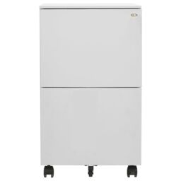 Berkfield Home Mobile File Cabinet Light Grey 39x45x67 cm Steel - Size: 39 x 45 x 67 cm - thumbnail 2